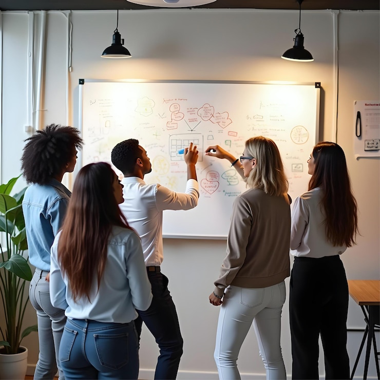 Un dirigeant consulte un tableau de bord